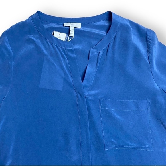 Joie Hanelli Long Sleeve Blouse in Deep Chambray - Size XS - Picture 4 of 8